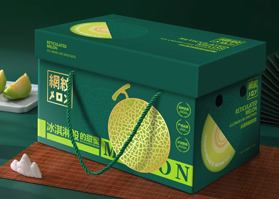 哈密瓜天地盖瓦楞礼盒