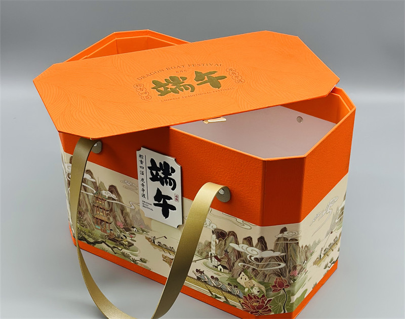 龙舟争渡粽子礼盒批发